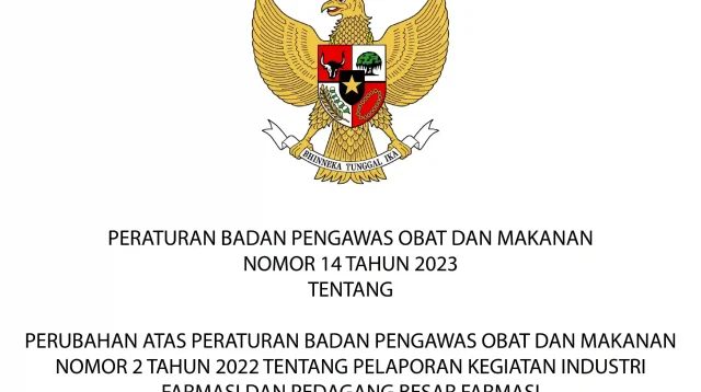 Peraturan BPOM No14 Tahun 2023
